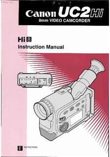 Canon UC 2 Hi manual. Camera Instructions.